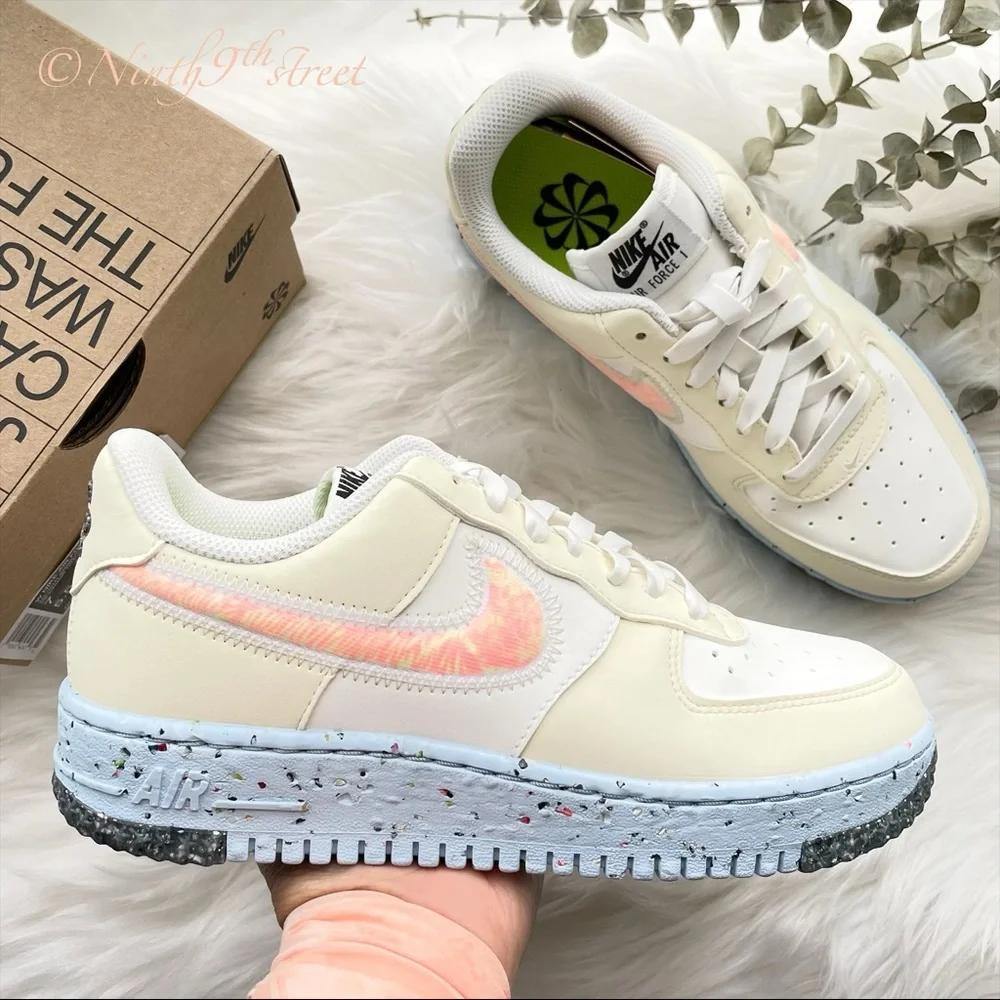 Nike Air Force 1 Crater Sail Volt W7 NIB